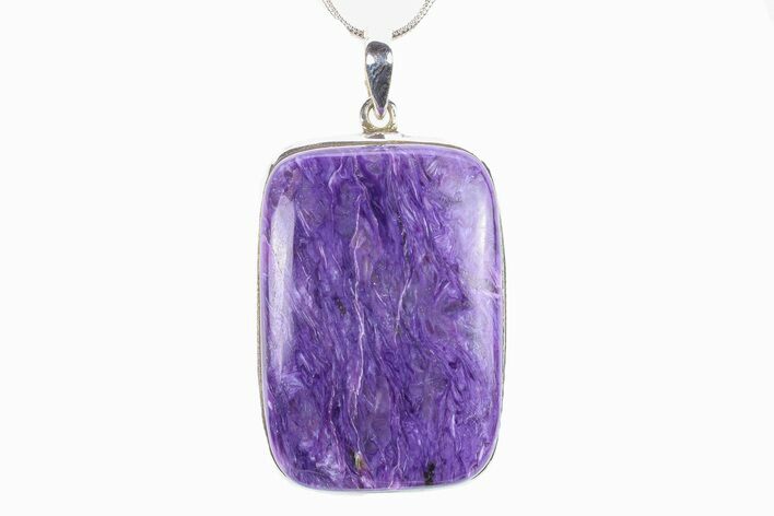 Siberian Charoite Pendant (Necklace) - Sterling Silver #278462